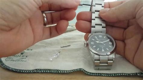 how to remove stretch from rolex.